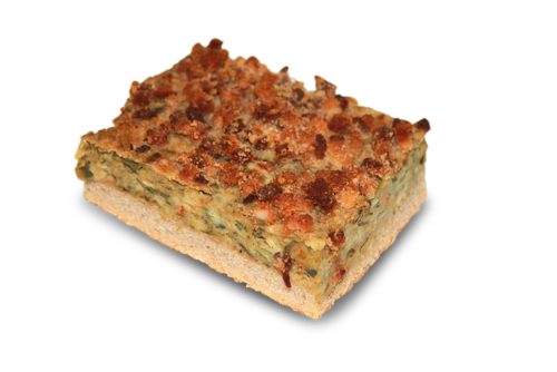 Speckkuchen, Stück