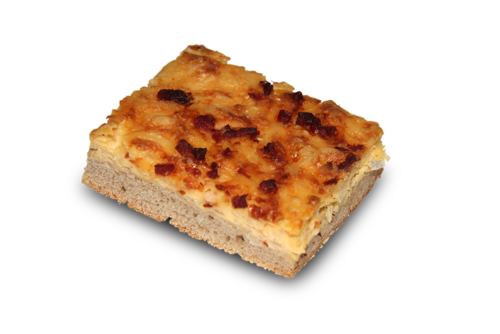 Zwiebelkuchen, Stück